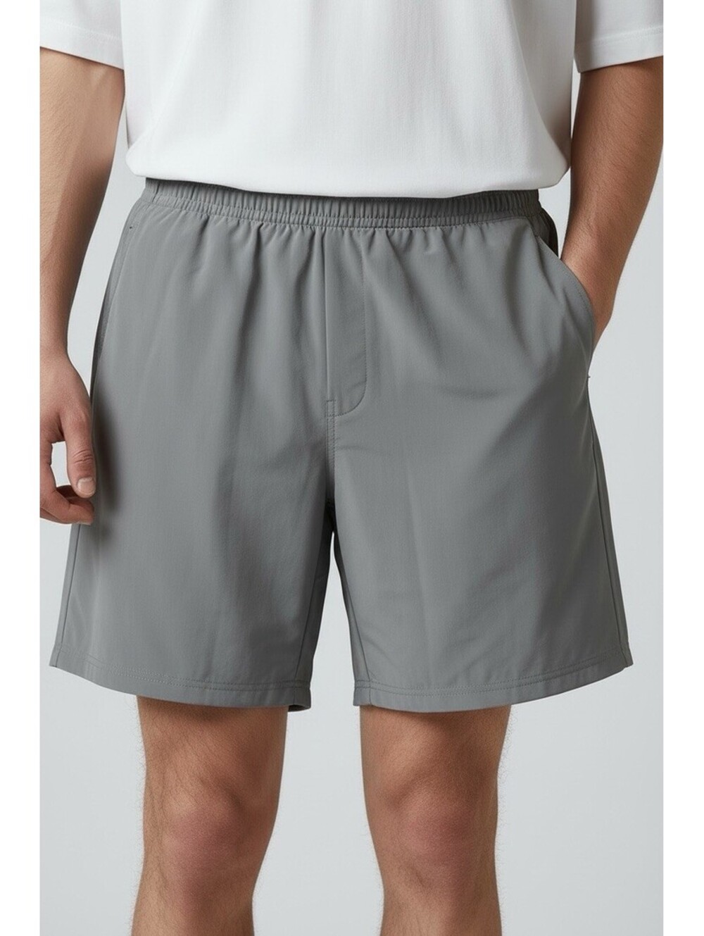 New VRST 7” All-In Short V2 MAX2414067 Silver Shadow Men's L NWT